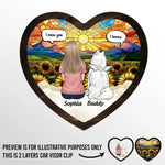 Gone From My Side, But Never From My Heart - Dog Personalized Custom Car Visor Clip - Gift For Pet Owners, Pet Lovers