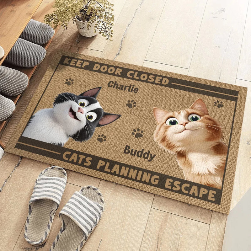 Don’t Let The Cat Fool You - Cat Personalized Custom Home Decor Decorative Mat - House Warming Gift For Pet Owners, Pet Lovers