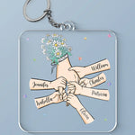 A Mother’s Love Is Endless, Just Like Her Patience - Family Personalized Custom Shaped Acrylic Keychain - Mother's Day, Gift For Mom, Grandma