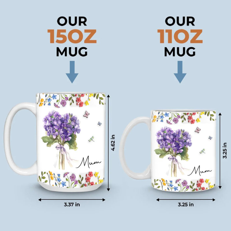 Mom, My First And Forever Love - Family Personalized Custom 3D Inflated Effect Printed Mug - Mother's Day Gift For Mom, Grandma