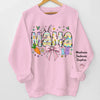 Grandma, The Heart Of Our Family - Family Personalized Custom Unisex Sweatshirt, Hoodie With Design On Sleeve - Gift For Mom, Grandma