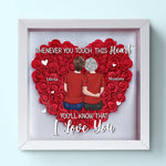 Mom And Daughter Forever - Family Personalized Custom Flower Shadow Box - Mother's Day, Gift For Mom, Grandma, Daughter