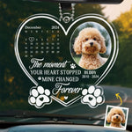 Custom Photo Forever My Furry Angel - Memorial Personalized Custom Car Ornament - Acrylic Custom Shaped - Sympathy Gift For Pet Owners, Pet Lovers