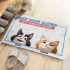 Keep Door Closed, Cat Thinks It’s A Secret Mission		 - Cat Personalized Custom Home Decor Decorative Mat - House Warming Gift For Pet Owners, Pet Lovers