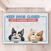 Keep Door Closed, Cat Thinks It’s A Secret Mission		 - Cat Personalized Custom Home Decor Decorative Mat - House Warming Gift For Pet Owners, Pet Lovers