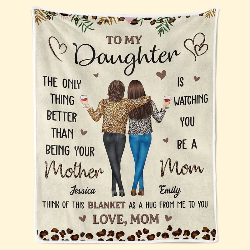 A Mother’s Love Is Endless And Unconditional - Family Personalized Custom Blanket - Mother's Day, Gift For Mom, Daughter