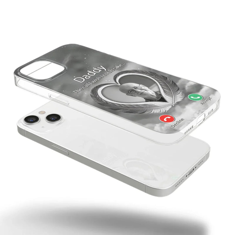 Custom Photo A Little Something To Make You Feel Connected - Memorial Personalized Custom Clear Phone Case - Sympathy Gift For Family Members