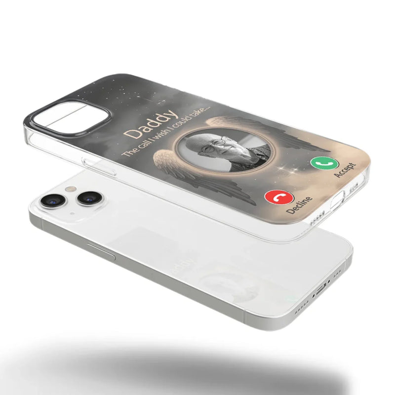 Custom Photo Because Their Love Continues To Guide You - Memorial Personalized Custom Clear Phone Case - Sympathy Gift For Family Members