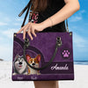They May Be Pets, But They Own Our Hearts - Dog Personalized Custom Leather Handbag - Gift For Pet Owners, Pet Lovers