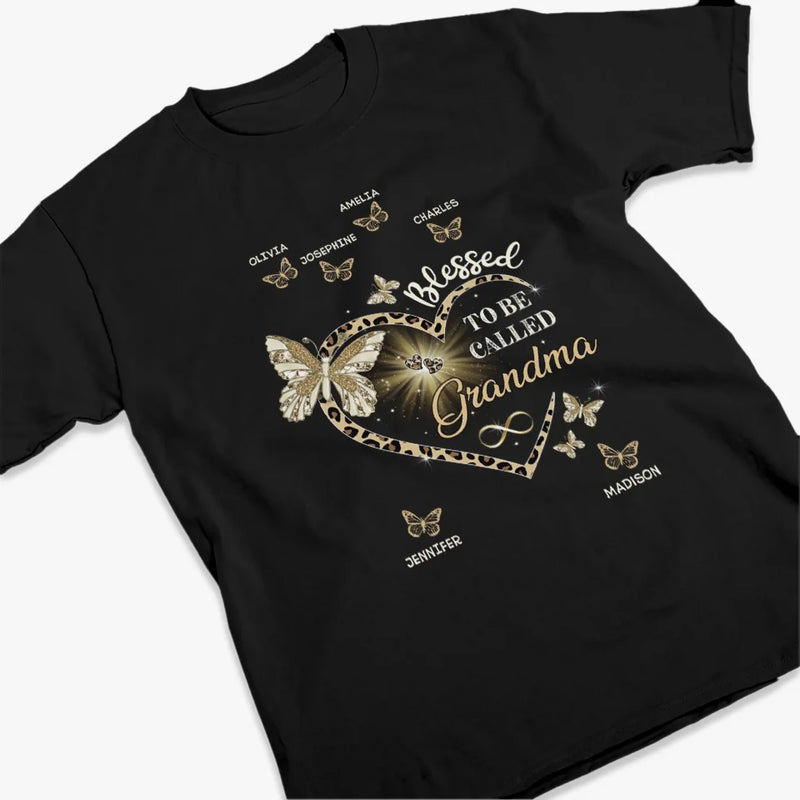 A Grandma's Love Endures Through All - Family Personalized Custom Unisex T-shirt, Premium T-shirt, Hoodie - Gift For Mom, Grandma