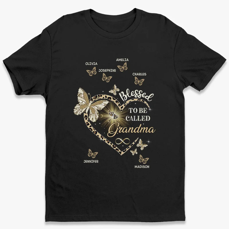 A Grandma's Love Endures Through All - Family Personalized Custom Unisex T-shirt, Premium T-shirt, Hoodie - Gift For Mom, Grandma