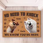 Home Protected By Paws - Dog Personalized Custom Home Decor Decorative Mat - House Warming Gift For Pet Owners, Pet Lovers