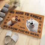 Home Protected By Paws - Dog Personalized Custom Home Decor Decorative Mat - House Warming Gift For Pet Owners, Pet Lovers