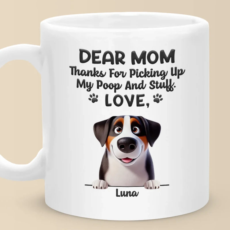 A Special Thanks From Your Fur Baby - Dog Personalized Custom Mug - Gift For Pet Owners, Pet Lovers