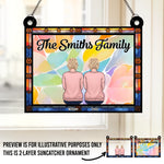 Custom Family Name Gifts for Loved Ones - Personalized Suncatcher Ornament