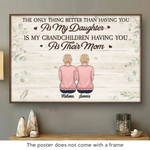 I Have So Much Of You In My Heart - Family Personalized Custom Horizontal Poster - Gift For Daughter, Mom, Grandma