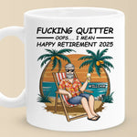 Here’s To The Next Chapter Of Your Life - Coworker Personalized Custom Mug - Appreciation, Retirement Gift For Coworkers, Men