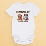 My Dogs, My Guardians - Dog Personalized Custom Baby Onesie - Baby Shower Gift, Gift For Pet Owners, Pet Lovers