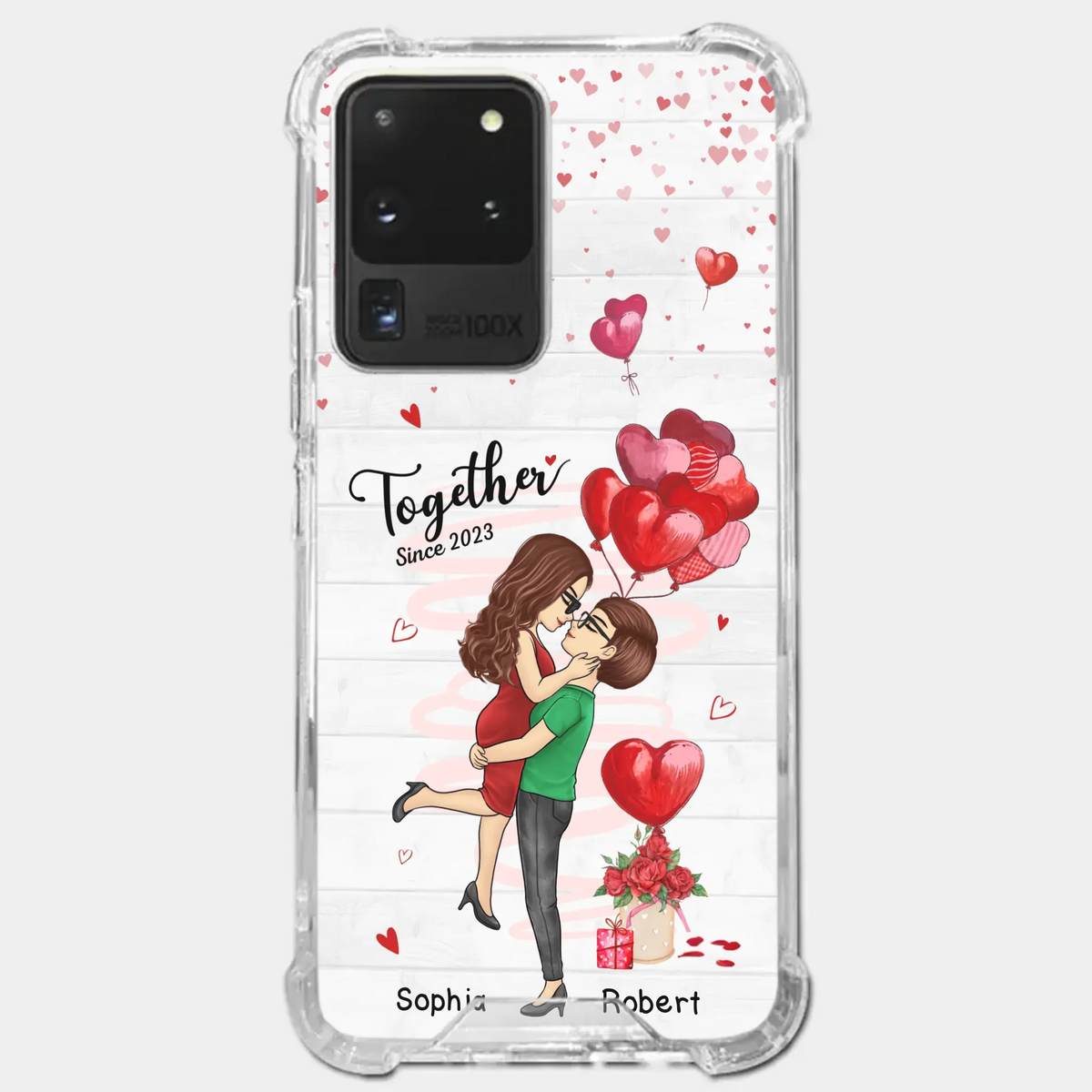 You Are My Greatest Adventure - Couple Personalized Custom Clear Phone Case - Gift For Husband Wife, Anniversary, LGBTQ+