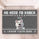 Protected By Fur, Claws, And An Attitude - Dog Personalized Custom Home Decor Decorative Mat - House Warming Gift For Pet Owners, Pet Lovers
