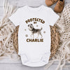 Furry Friends Make Life Brighter - Dog Personalized Custom Baby Onesie - Baby Shower Gift, Gift For Pet Owners, Pet Lovers