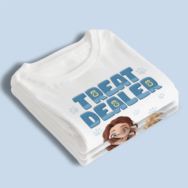 Official Treat Dealer - Dog Personalized Custom Unisex T-shirt, Premium T-shirt, Hoodie - Gift For Pet Owners, Pet Lovers