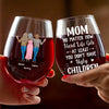 A Little Something To Make Her Feel Extra Special - Family Personalized Custom Wine Glass - Gift For Mom, Daughter