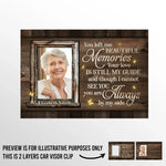 Custom Photo In Our Memories, You Will Always Live - Memorial Personalized Custom Car Visor Clip - Sympathy Gift For Family Members