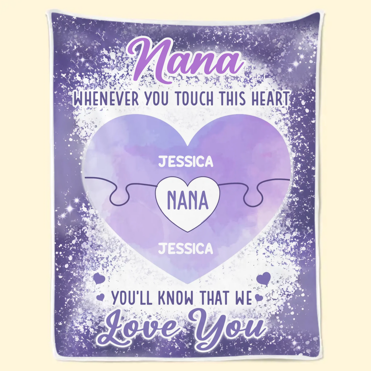 Forever Loving You - Family Personalized Custom Blanket - Gift For Mom, Grandma