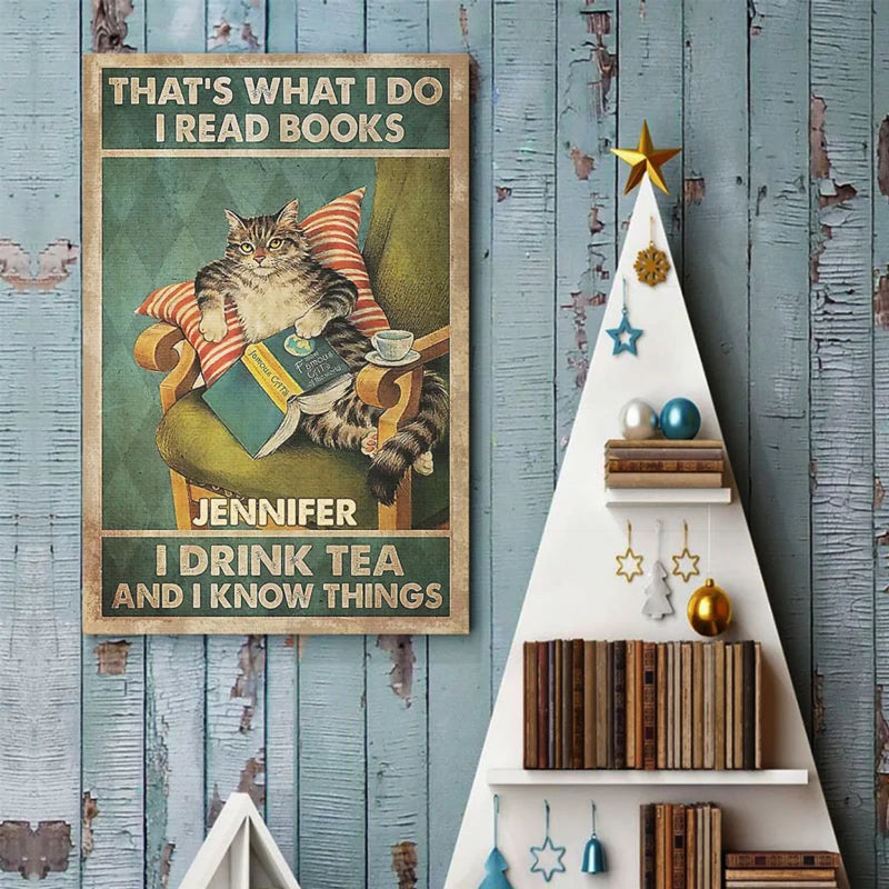 I Read Books - Family Personalized Custom Vertical Poster - Gift For Yourself, Best Friends, Siblings, Family Members