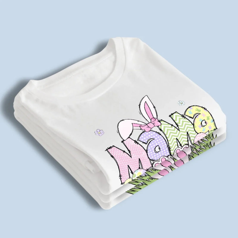 Mama’s Love Is As Soft As A Bunny - Family Personalized Custom Unisex T-shirt, Premium T-shirt, Hoodie - Easter Gift For Mom, Grandma