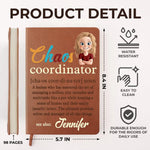 When Life Gets Messy, Write It Down - Coworker Personalized Custom Leather Journal - Appreciation, Retirement Gift For Coworkers, Work Friends, Colleagues