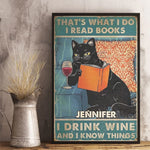 I Drink Wine And I Know Things - Family Personalized Custom Vertical Poster - Gift For Yourself, Best Friends, Siblings, Family Members