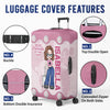 A Fun Way To Keep Your Luggage Safe And Stylish - Travel Personalized Custom Luggage Cover - Summer Vacation Gift, Gift For Adventure Travel Lovers