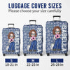 Perfect For The Traveler Who Follows Their Heart - Travel Personalized Custom Luggage Cover - Summer Vacation Gift, Gift For Adventure Travel Lovers
