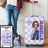 A Simple Yet Meaningful Way To Celebrate Their Adventures - Travel Personalized Custom Luggage Cover - Summer Vacation Gift, Gift For Adventure Travel Lovers