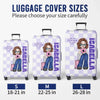 A Simple Yet Meaningful Way To Celebrate Their Adventures - Travel Personalized Custom Luggage Cover - Summer Vacation Gift, Gift For Adventure Travel Lovers