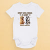 A Gift That Matches Their Love For Both Baby And Dog - Dog Personalized Custom Baby Onesie - Baby Shower Gift, Gift For Pet Owners, Pet Lovers