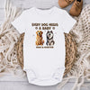A Gift That Matches Their Love For Both Baby And Dog - Dog Personalized Custom Baby Onesie - Baby Shower Gift, Gift For Pet Owners, Pet Lovers