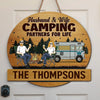 Add Passion To Your Home With Themed Gifts - Couple Personalized Custom Shaped Home Decor Wood Sign - House Warming Gift For Husband Wife, Camping Lovers, Yourself