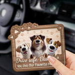 A Reminder From Your Furry Best Friend - Dog & Cat Personalized Custom Car Visor Clip - Gift For Pet Owners, Pet Lovers