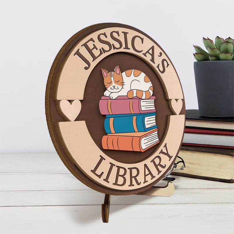Sharp, Curious, And Always Learning - Family Personalized Custom 2-Layered Wooden Plaque With Stand - Gift For Yourself, Best Friends, Siblings, Family Members