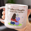 A Mother’s Love, A Daughter’s Strength - Family Personalized Custom Marble Mug - Mother's Day, Gift For Mom, Daughter