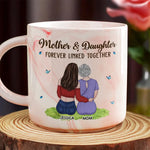 Custom Name Mother Daughter Gifts - Personalized Marble Mug