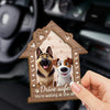 Take It Slow, Snuggles Await - Dog Personalized Custom Car Visor Clip - Gift For Pet Owners, Pet Lovers