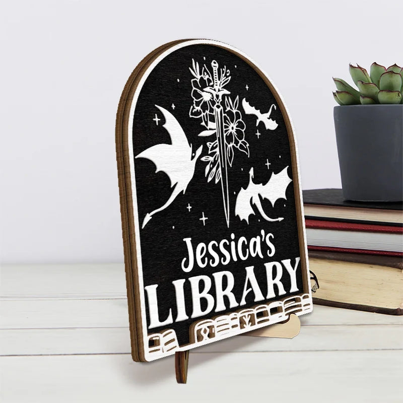Let Your Words Take Wing And Inspire - Family Personalized Custom 2-Layered Wooden Plaque With Stand - Gift For Yourself, Best Friends, Siblings, Family Members