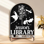 Let Your Words Take Wing And Inspire - Family Personalized Custom 2-Layered Wooden Plaque With Stand - Gift For Book Lovers, Readers