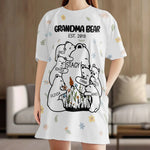 A Hug From Every Grandkid - Family Personalized Custom Women's Sleep Tee - Mother's Day Gift For Mom, Grandma