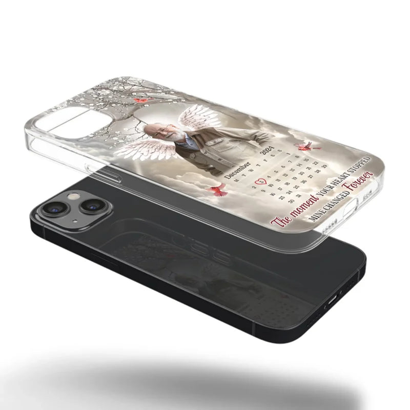 Custom Photo In Our Hearts, You Live On - Memorial Personalized Custom Clear Phone Case - Sympathy Gift For Family Members