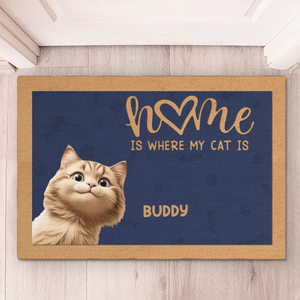 Une maison n'est pas complète sans pattes sur le sol - Tapis décoratif personnalisé pour chien et chat - Cadeau de pendaison de crémaillère pour propriétaires d'animaux et amoureux des animaux